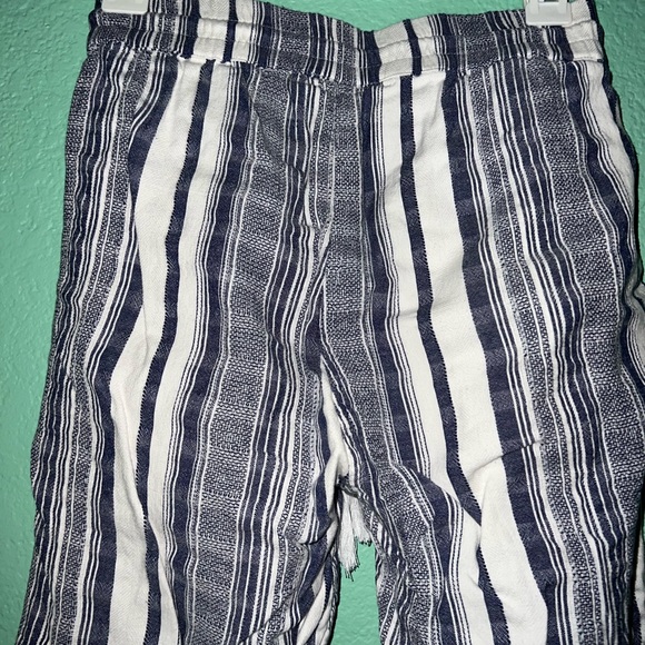 Tommy Bahama Striped Casual Drawstring Pants - Blue & White Size M - Picture 4 of 7